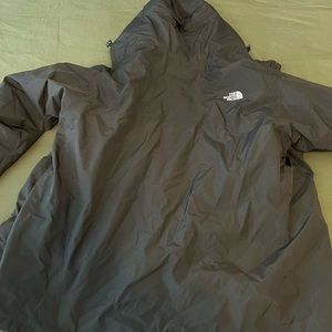 North Face XXL Hyvent Black Coat w/ Fleece Liner